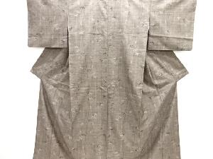 竹笹模様織り出し本場泥大島紬着物(7マルキ)